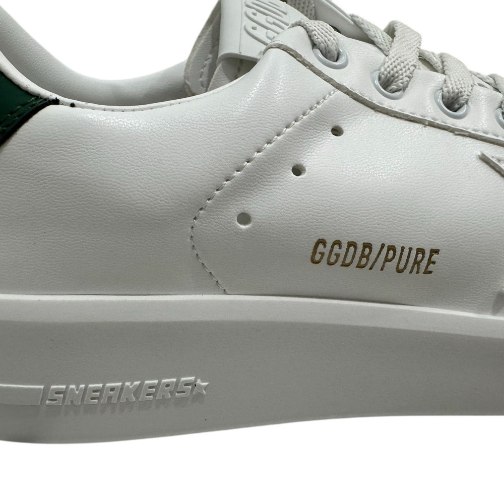Golden Goose Women's Pure Star Sneaker White Green NWT - Picture 7 of 12